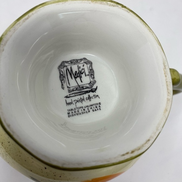 Medici Hand Painted Footed Coffee Mug - Picture 6 of 6